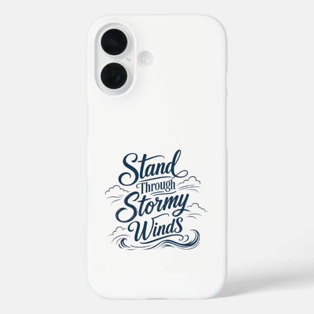 Stand Through Stormy Winds Nautical iPhone / iPad Case-Mate iPhone Case (Back)