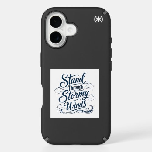 Stand Through Stormy Winds Nautical iPhone   16 Case