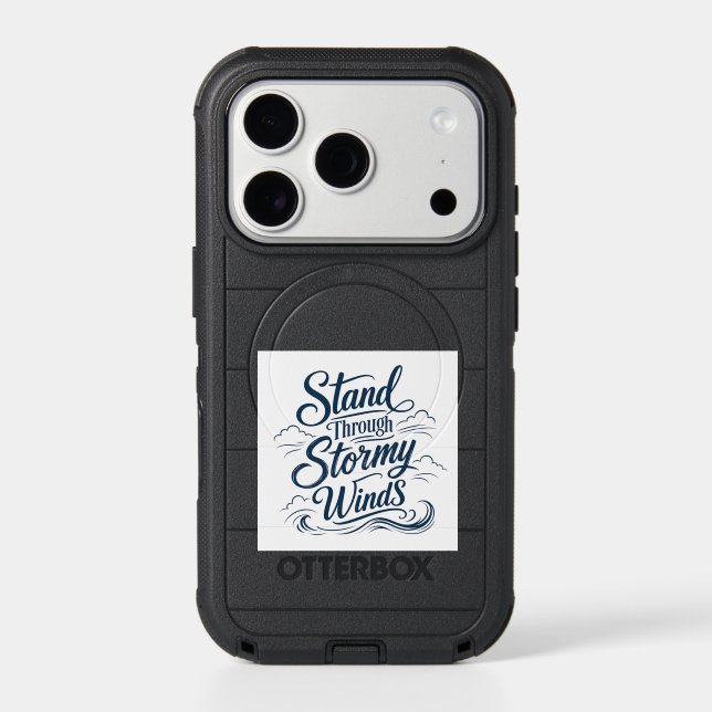 Stand Through Stormy Winds Nautical  Otterbox iPhone Case (Back)