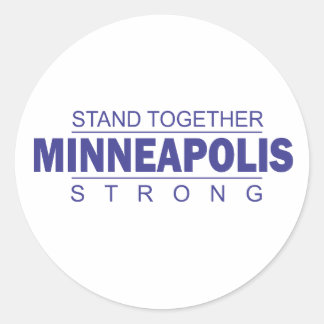 Stand Together Minneapolis  Classic Round Sticker