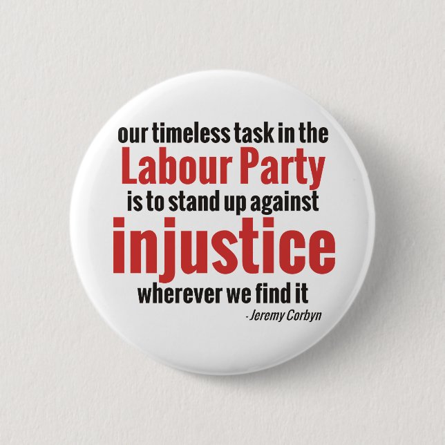 Stand up Against Injustice Button (Front)