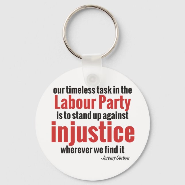 Stand up Against Injustice Keychain (Front)