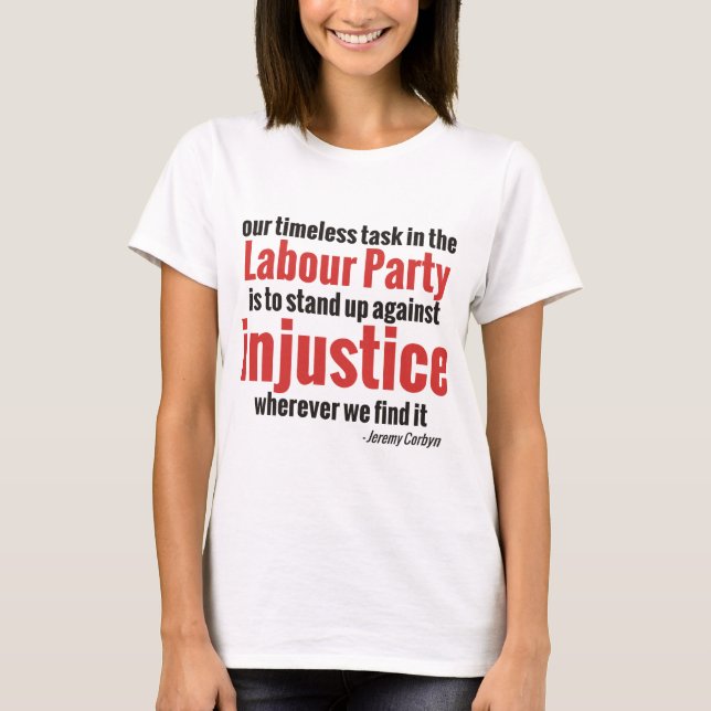 Stand up Against Injustice T-Shirt (Front)