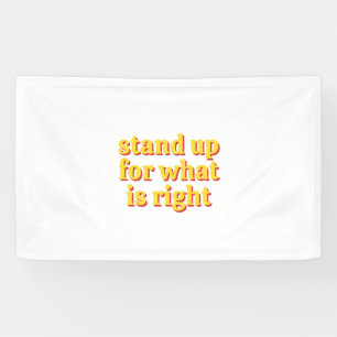 Stand up banner