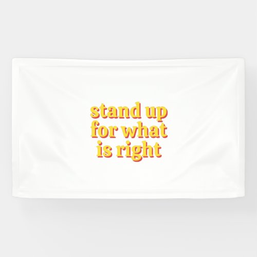 Stand up banner