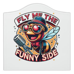 Stand-Up Bee Door Sign