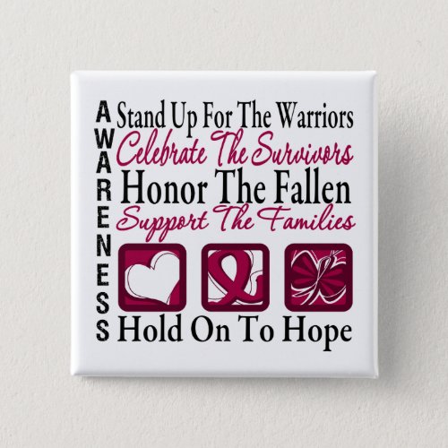 Stand Up Celebrate Honor Collage Multiple Myeloma Button