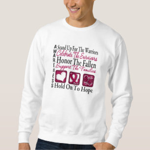 Stand Up Celebrate Honor Collage Multiple Myeloma Sweatshirt