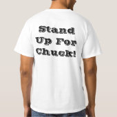 Stand Up, Chuck? T-Shirt (Back)