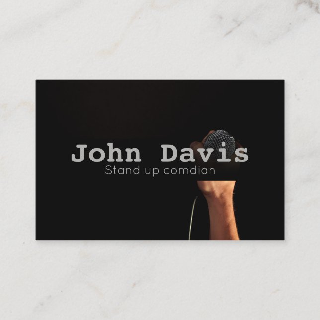 Stand up comedian business card (Front)