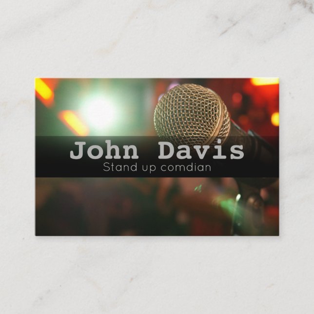 Stand up comedian business card (Front)