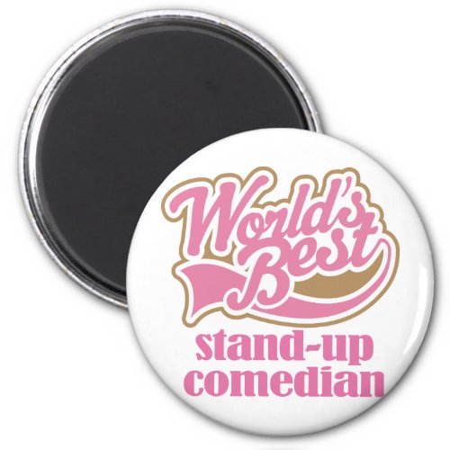 Stand Up Comedian Pink Gift Magnet