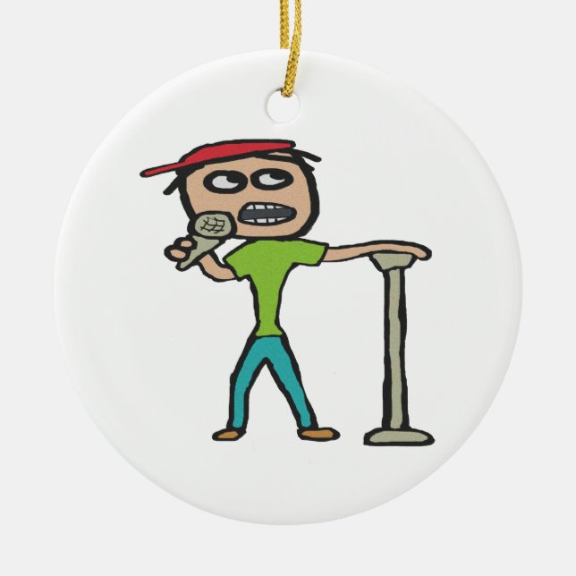 Stand Up Comedy Ceramic Ornament (Front)