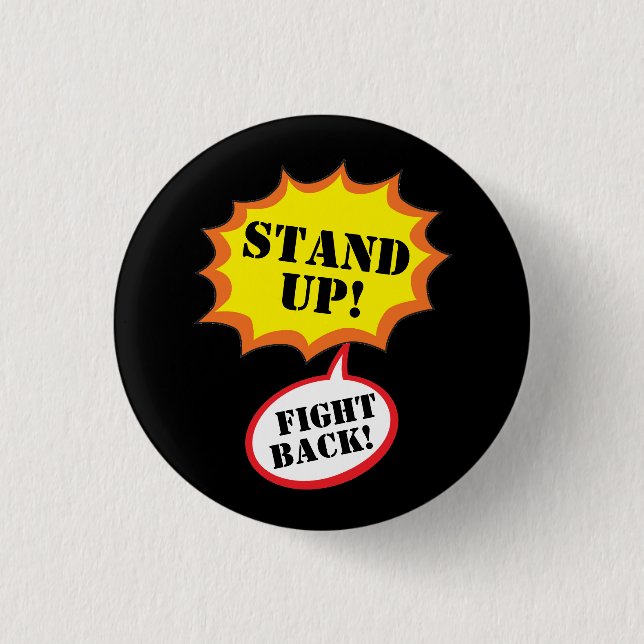 Stand Up!  Fight Back! Button (Front)