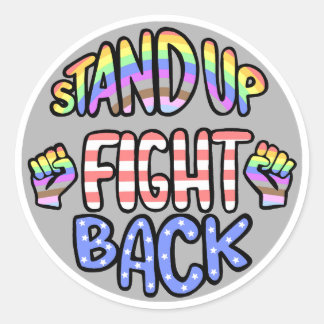 Stand Up Fight Back Paper Sticker Sheet