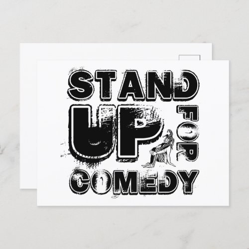 Stand Up For Comedy Jester Postcard