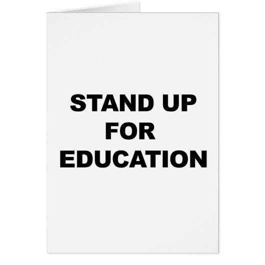 STAND UP FOR EDUCATION (Front)