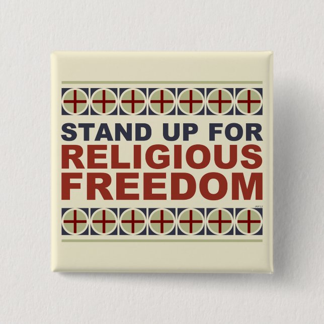 Stand Up For Religious Freedom Button (Front)