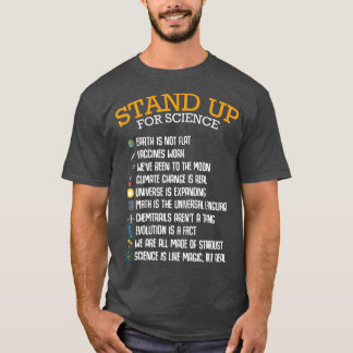 Stand Up For Science Climate Change Physics T-Shirt