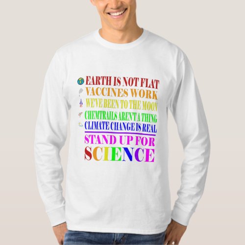 Stand Up For Science Funny and REAL T_Shirt