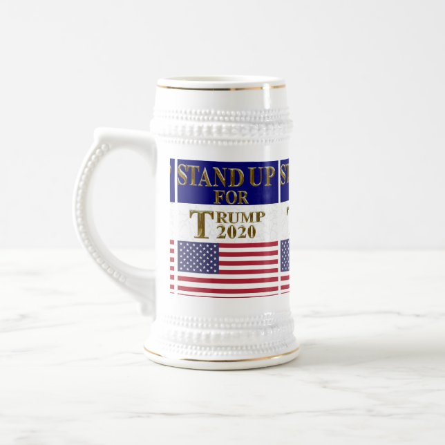 STAND UP FOR TRUMP BEER STEIN (Left)