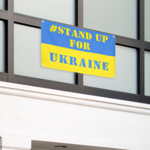 Stand Up For Ukraine Banner Support Freedom