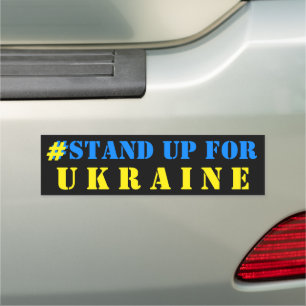 Stand Up For Ukraine Car Magnet Support Freedom