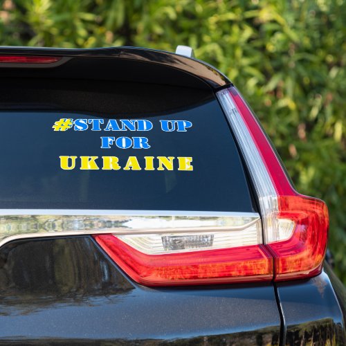  Stand Up For Ukraine _ Freedom _ Ukrainian Flag  Sticker