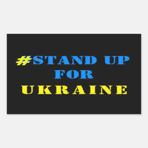 # Stand Up For Ukraine Stickers Ukrainian Flag