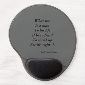 Stand up gel mouse pad