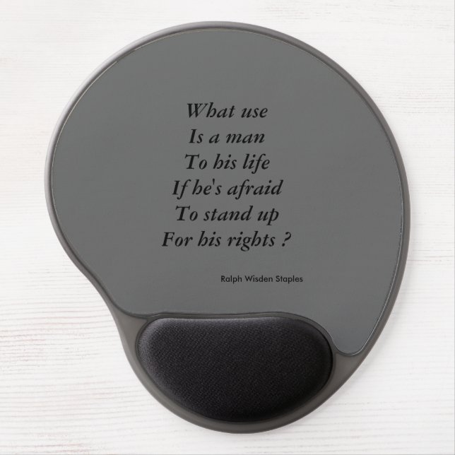 Stand up gel mouse pad (Front)