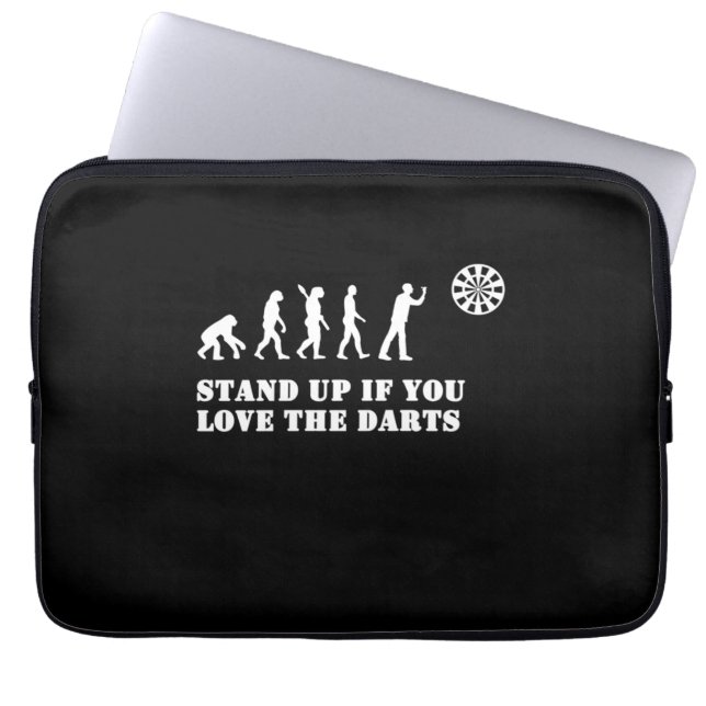 Stand Up If You Love The Darts Laptop Sleeve (Front)