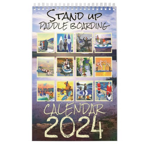 Stand Up Paddle Board Calendar 2024