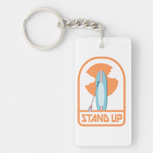 Stand up paddle board keychain