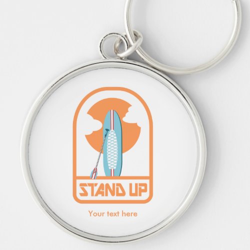 Stand up paddle board keychain