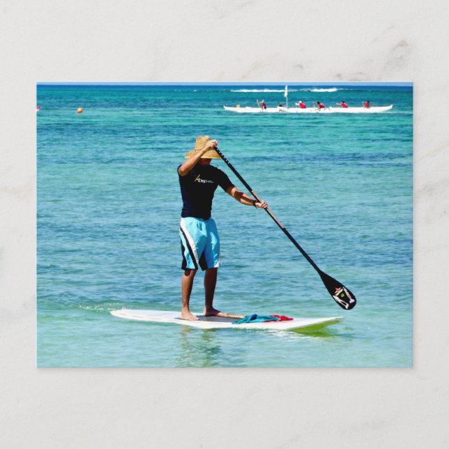 Stand-up Paddle Board - Saipan, Micronesia Postcard (Front)
