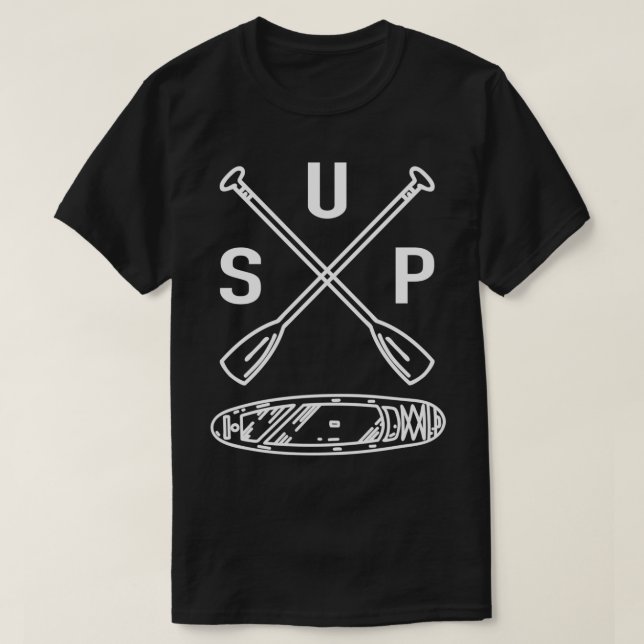 Stand Up Paddle Board SUP Board SUP Paddle T-Shirt (Design Front)