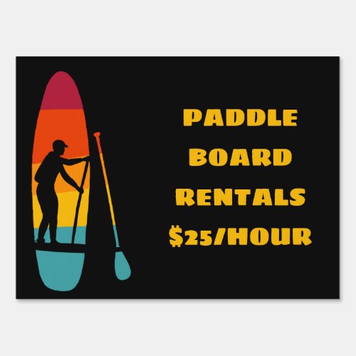 Stand Up Paddle Board SUP Custom Message Sign