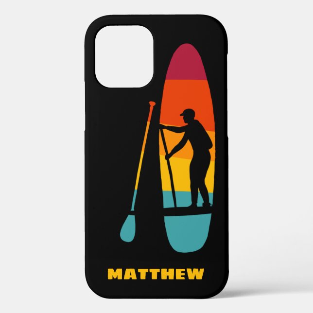 Stand Up Paddle Board SUP Personalized Case-Mate iPhone Case (Back)