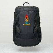 Stand Up Paddle Board Sup Personalized Port Authority® Backpack at Zazzle