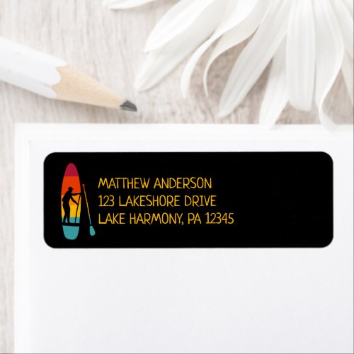 Stand Up Paddle Board SUP Return Address Label