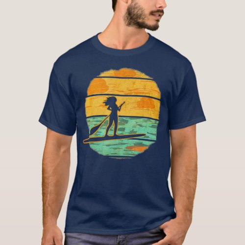 Stand Up Paddle Board Vintage SUP Paddleboard T_Shirt