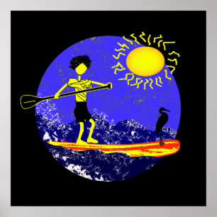 Stand Up Paddle Design Poster