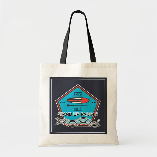 Stand Up Paddle Poster Tote Bag (Front)