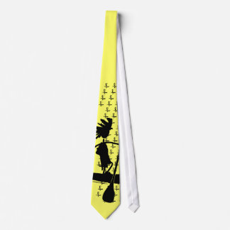Stand Up Paddle Silhouette Design Neck Tie