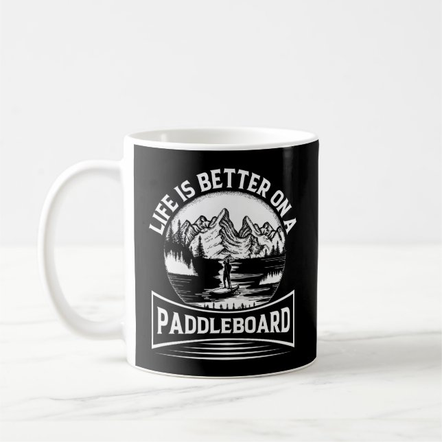 Stand Up Paddleboard Paddling Pump Sup Paddle Boar Coffee Mug (Left)