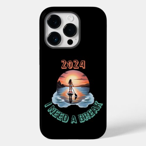 Stand Up Paddleboard Surfing Serenity Case_Mate iPhone 14 Pro Case
