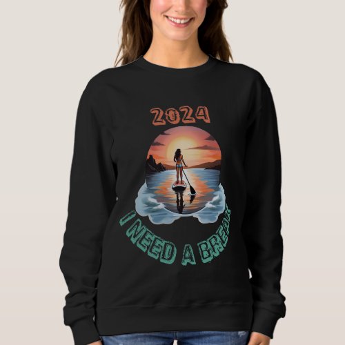 Stand Up Paddleboard Surfing Serenity Sweatshirt
