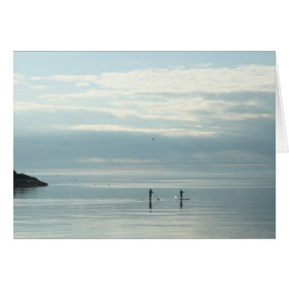 Stand Up Paddleboarders on Lake Superior Cards