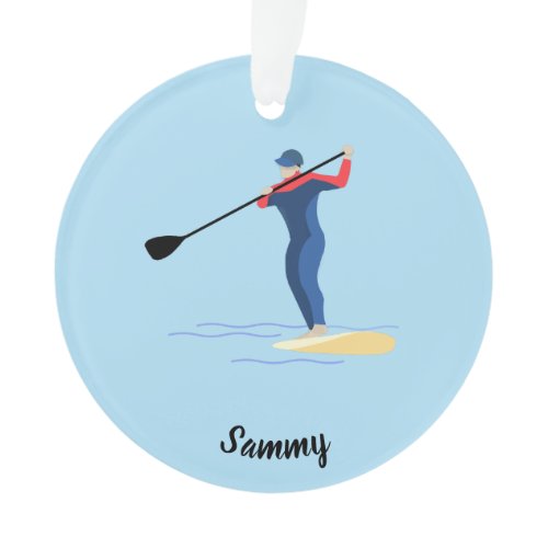Stand Up Paddleboarding Ornament
